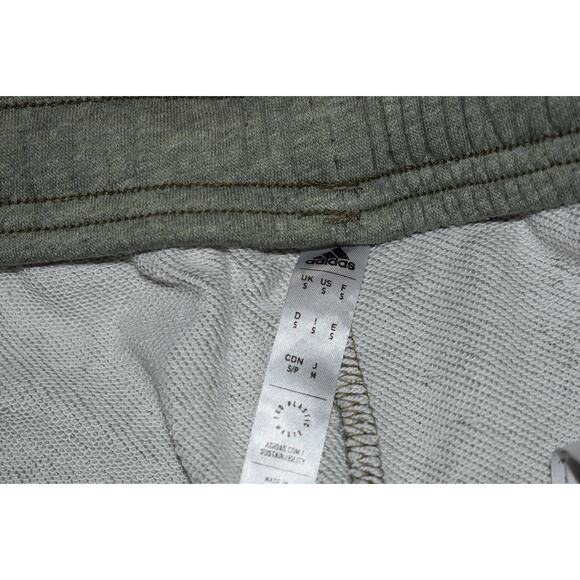 Adidas Gym Pants Joggers Mens Size Small Slight Tapered Polyester Blend Green - Picture 6 of 7